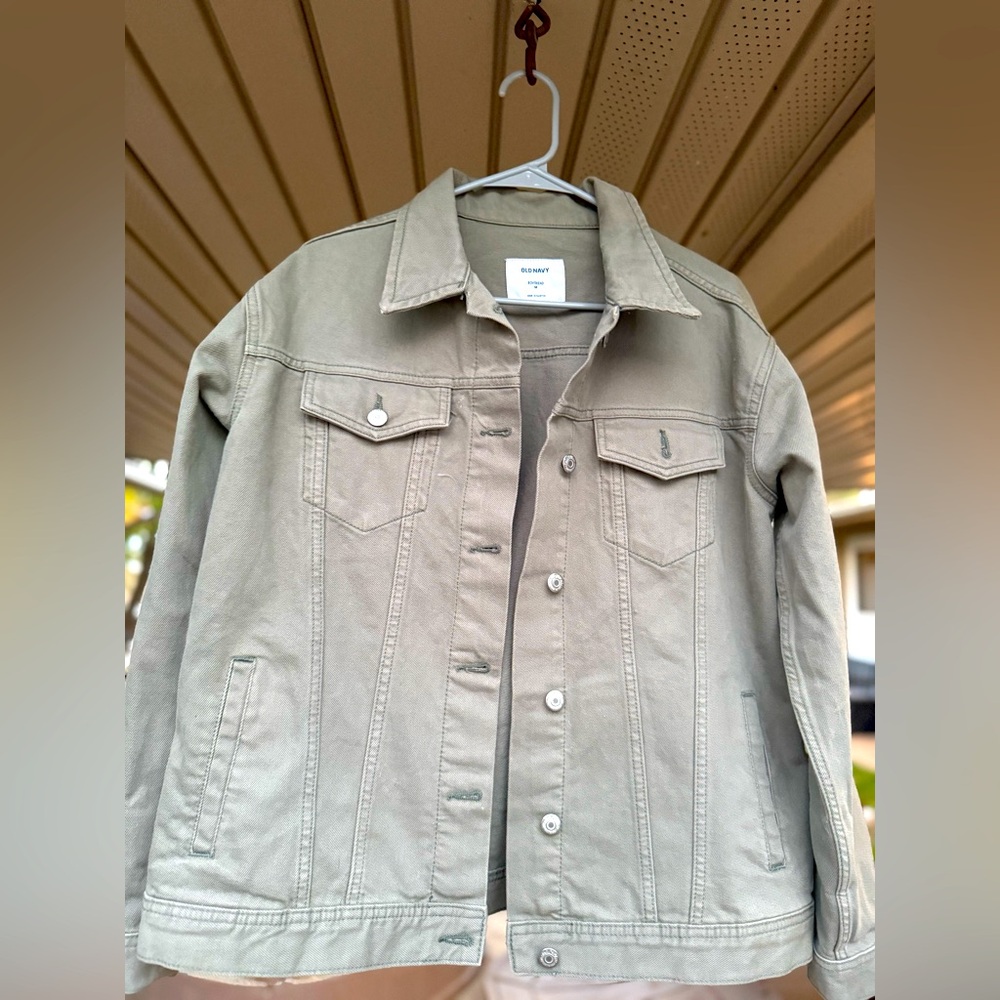 Women’s Size Medium “Boyfriend” Fit Canvas Jacket